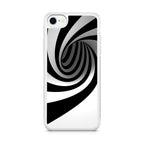 Black and White Twist iPhone SE 3rd Gen 2022 Case