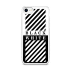 Black White Stripes iPhone SE 3rd Gen 2022 Case