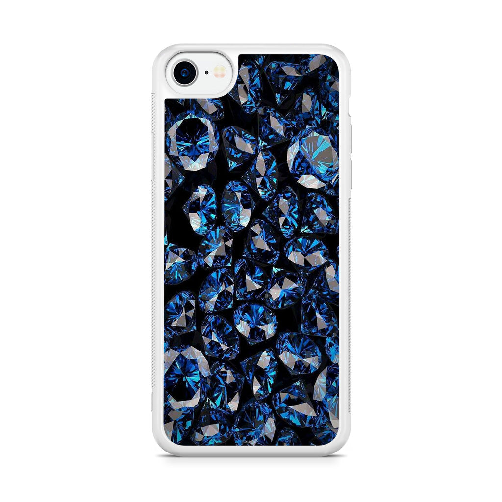 Blue Diamonds Pattern iPhone SE 3rd Gen 2022 Case