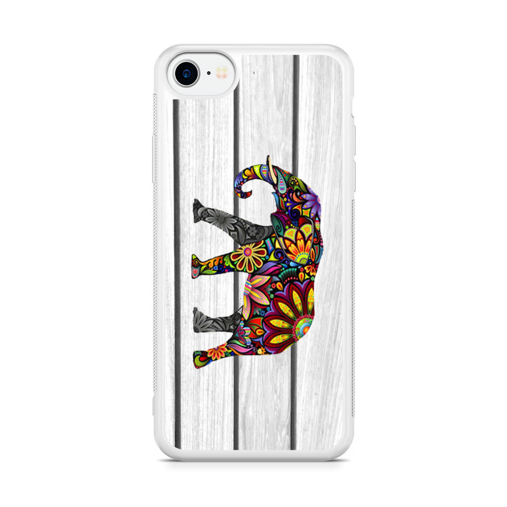 Colorful Elephant Flower iPhone SE 3rd Gen 2022 Case