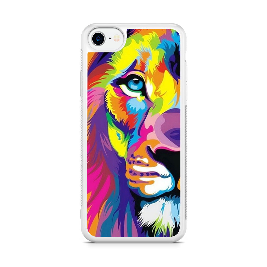Colorful Lion iPhone SE 3rd Gen 2022 Case