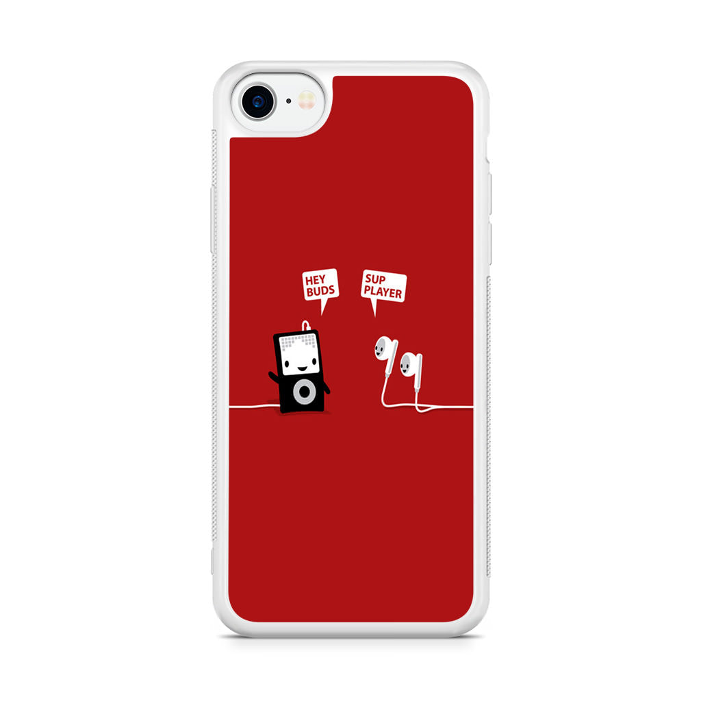 Funny Music Headphones Player Buds iPhone SE 3rd Gen 2022 Case