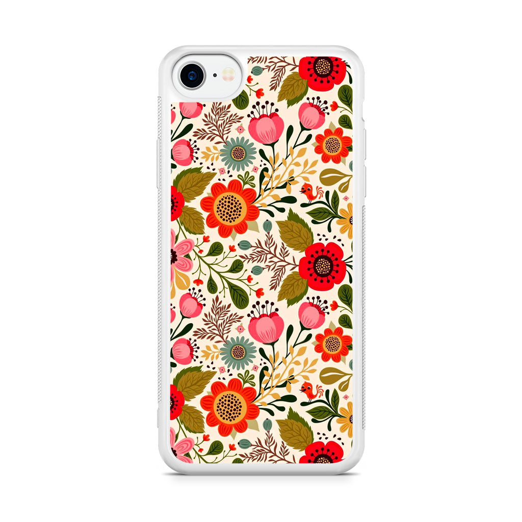 Hello Spring Pattern iPhone SE 3rd Gen 2022 Case