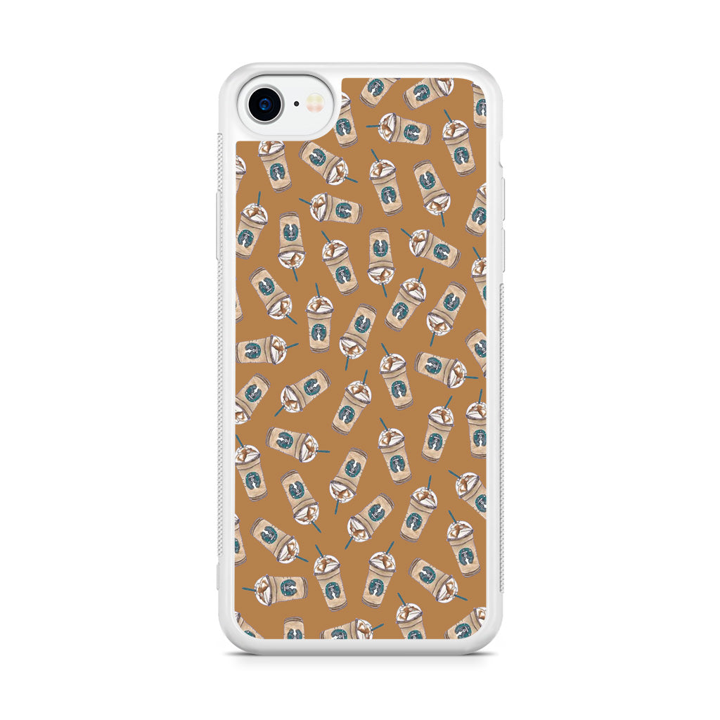 Iced Cappuccinos Lover Pattern iPhone SE 3rd Gen 2022 Case