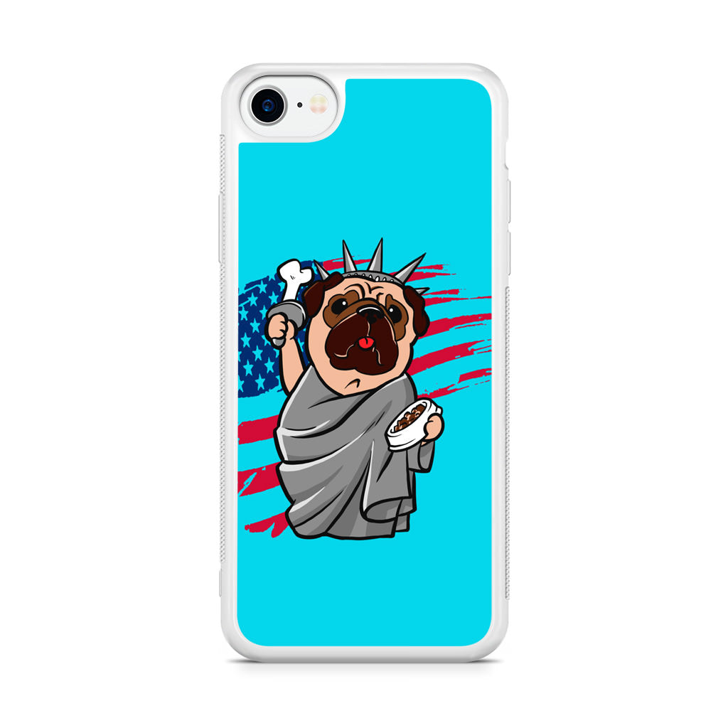 Independence Day Pug iPhone SE 3rd Gen 2022 Case