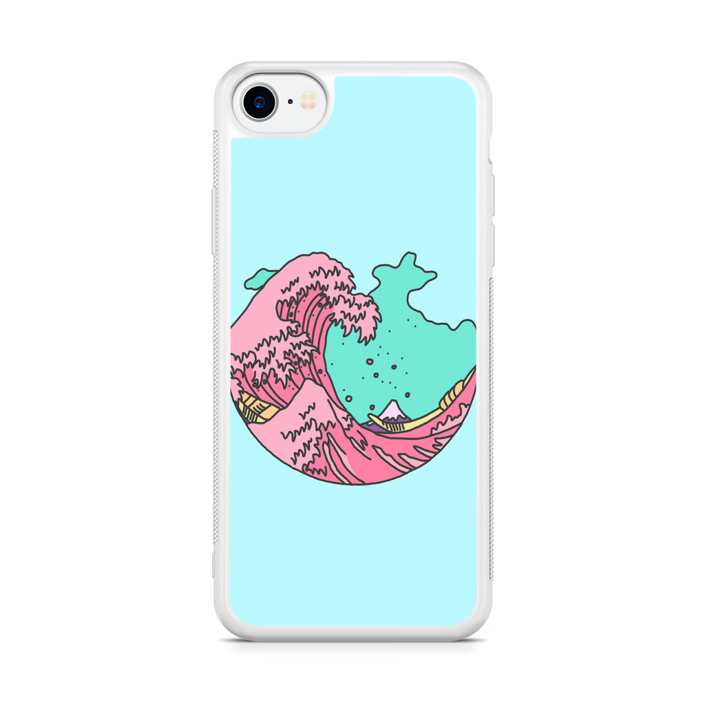 Japanese Pastel Wave iPhone SE 3rd Gen 2022 Case