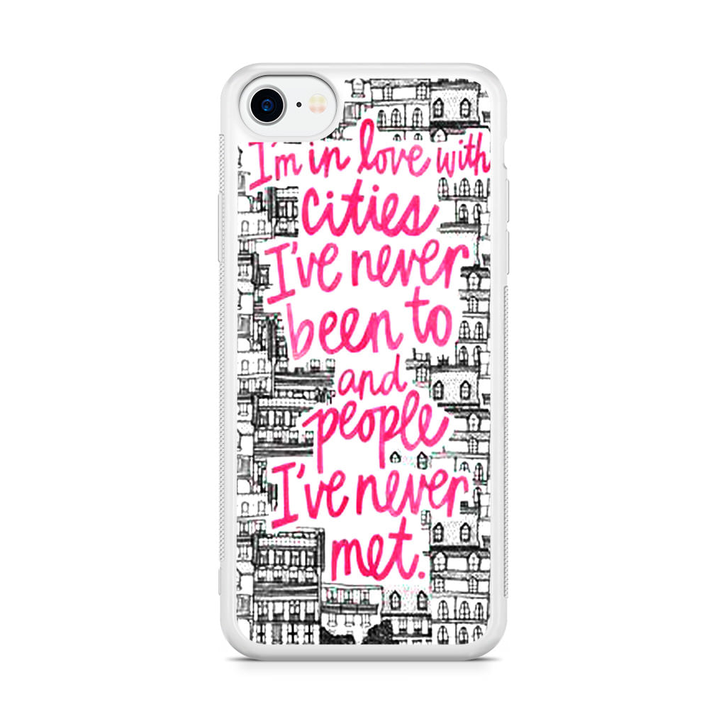 John Green Quotes I'm in Love With Cities iPhone SE 3rd Gen 2022 Case