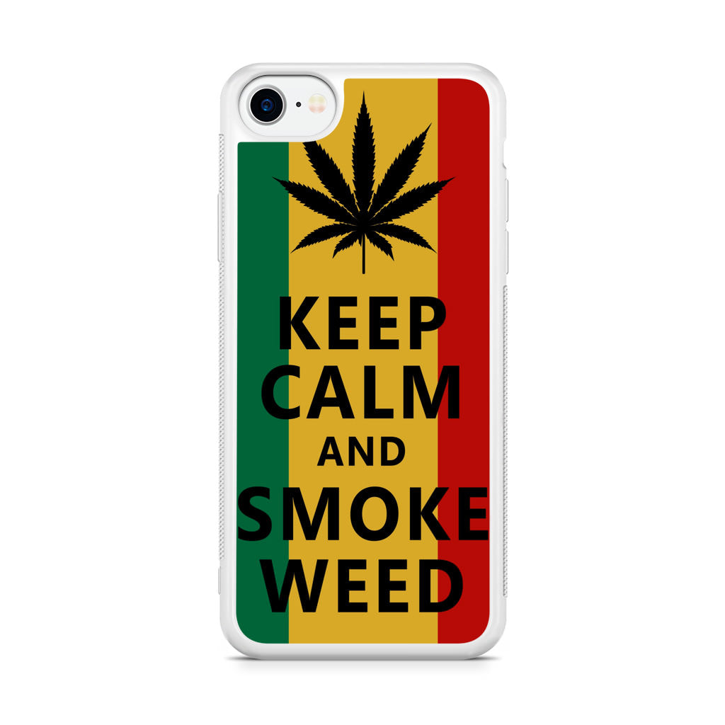 Keep Calm And Smoke Weed iPhone SE 3rd Gen 2022 Case