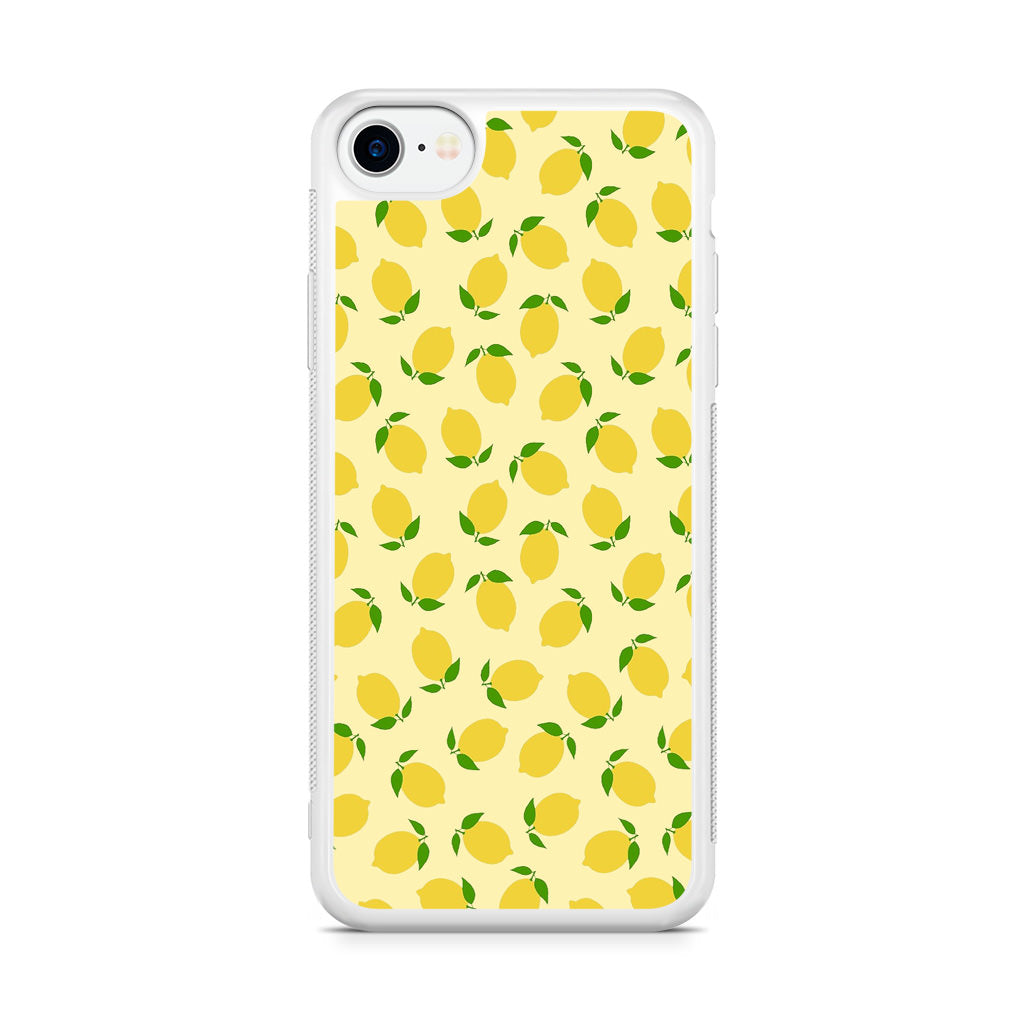 Lemons Fruit Pattern iPhone SE 3rd Gen 2022 Case