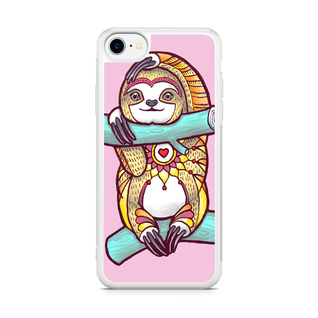 Mandala Sloth iPhone SE 3rd Gen 2022 Case