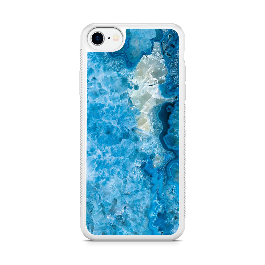 Navy Blue Marble iPhone SE 3rd Gen 2022 Case