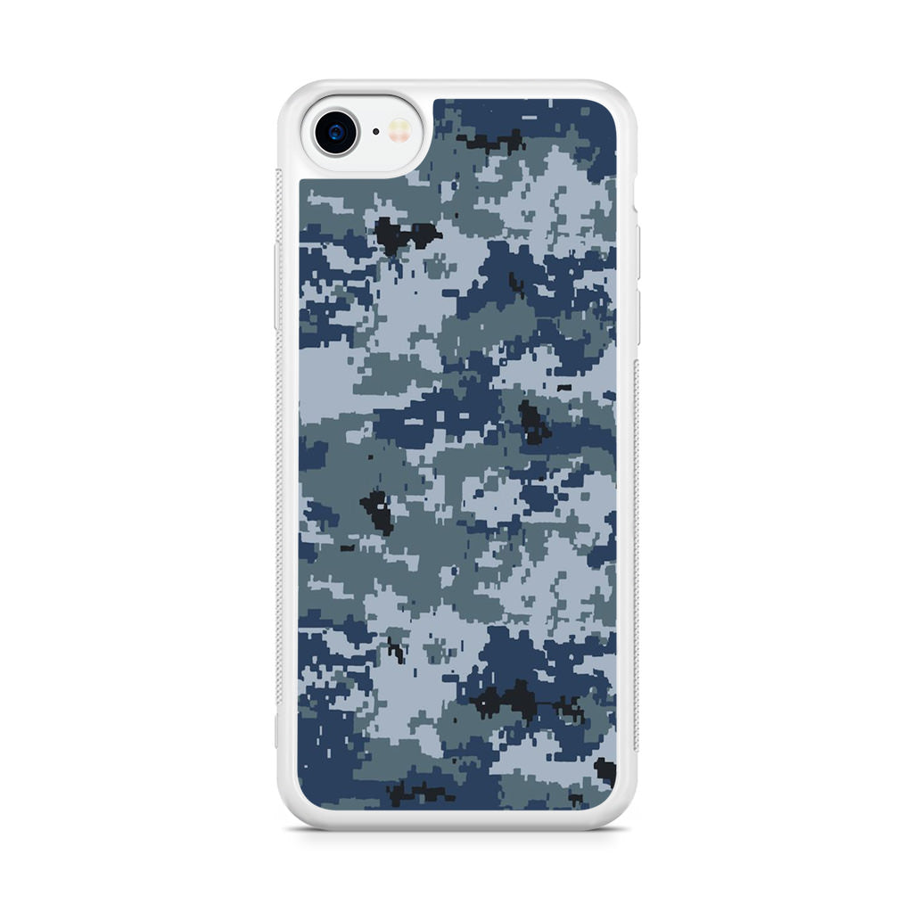 Navy Camo iPhone SE 3rd Gen 2022 Case