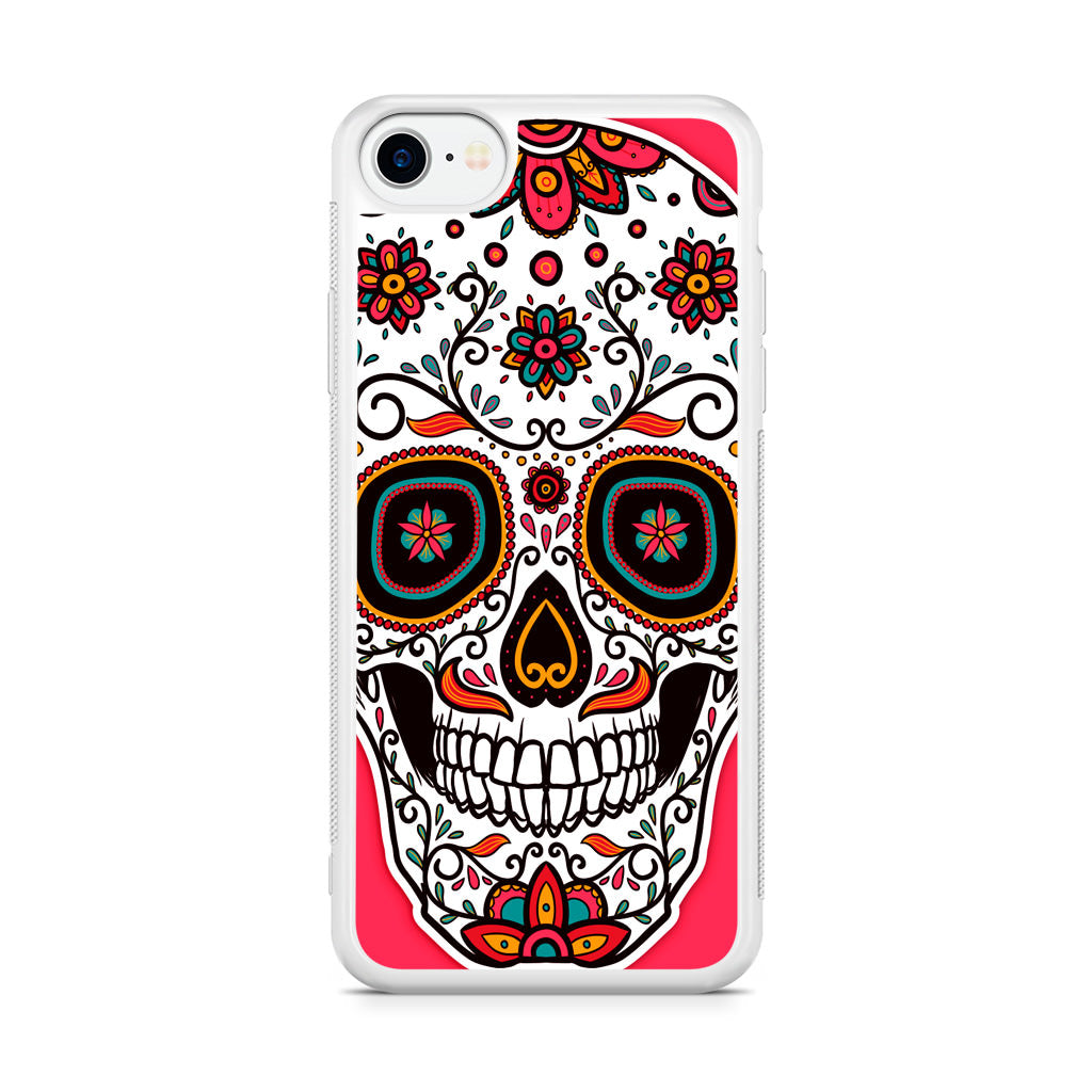 Pink Sugar Skull iPhone SE 3rd Gen 2022 Case