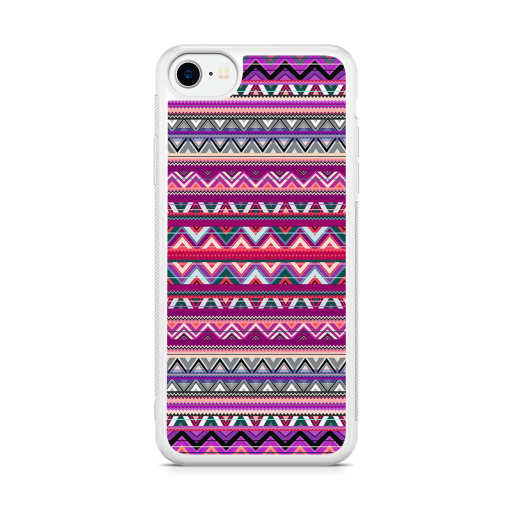 Purple Aztec Art iPhone SE 3rd Gen 2022 Case