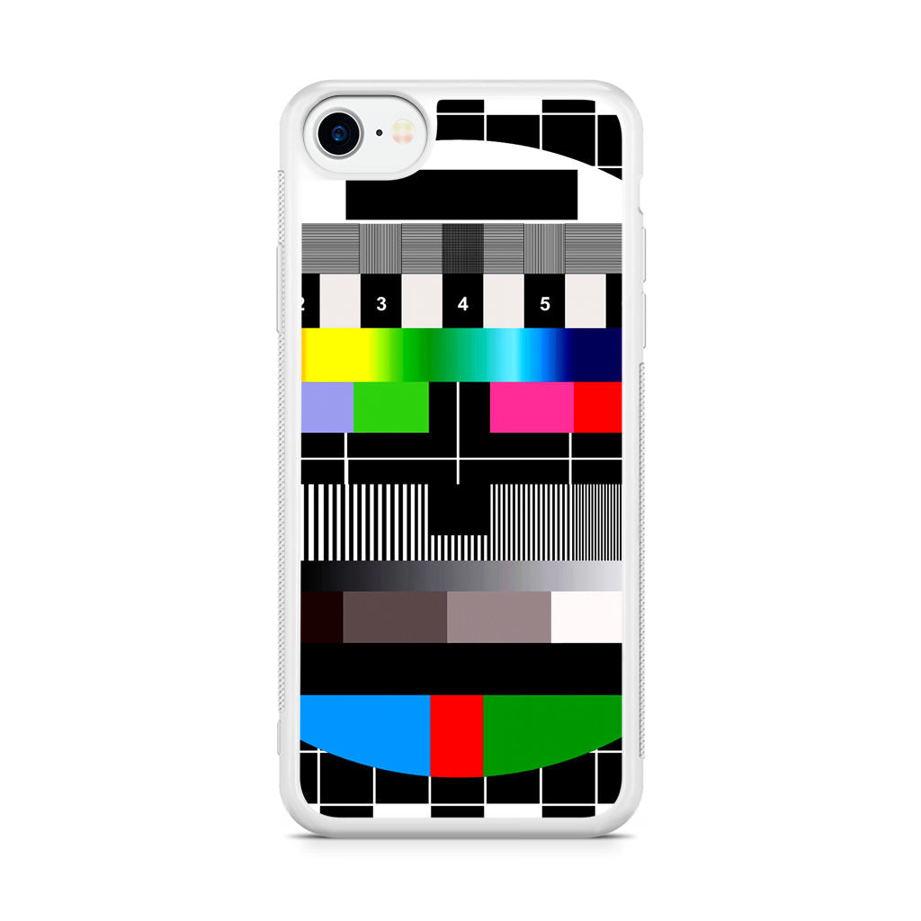 Scheme Pause TV Colorful Mesh iPhone SE 3rd Gen 2022 Case