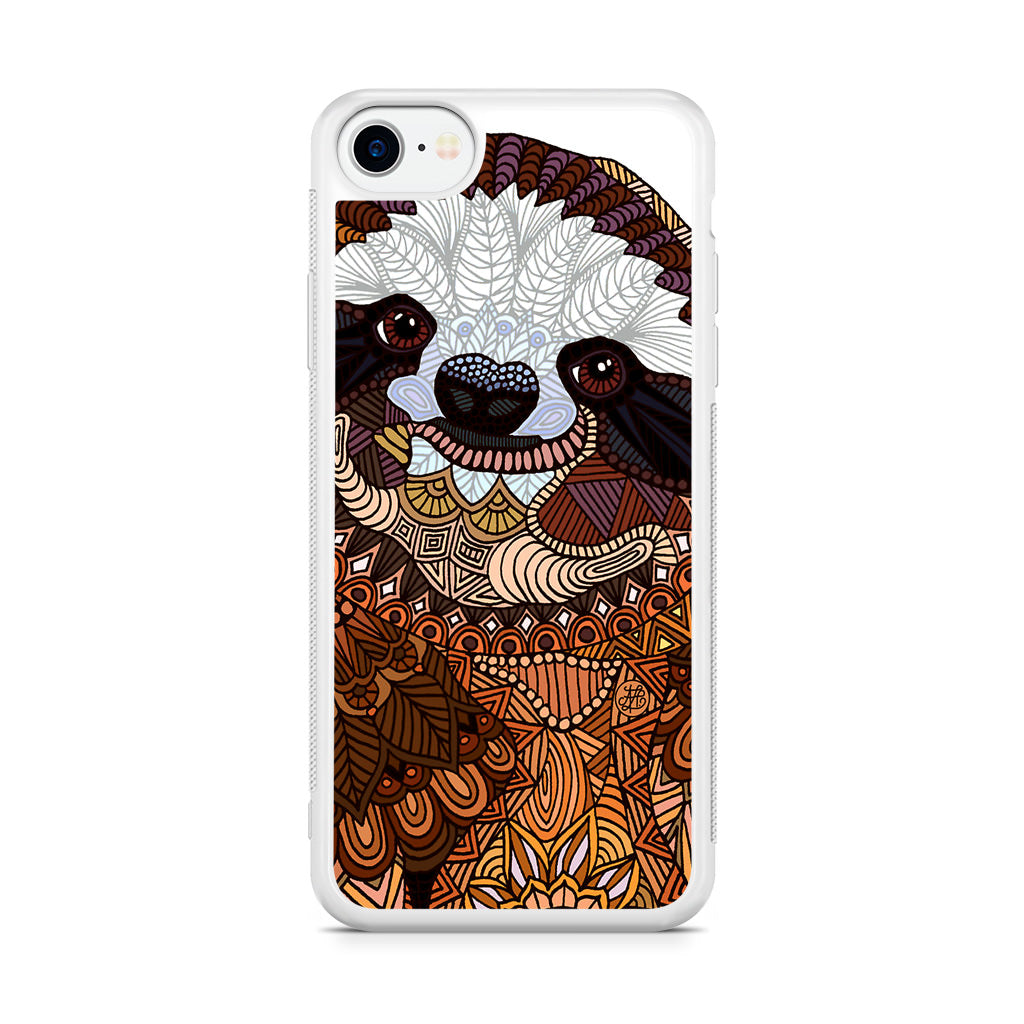 Sloth Ethnic Pattern iPhone SE 3rd Gen 2022 Case