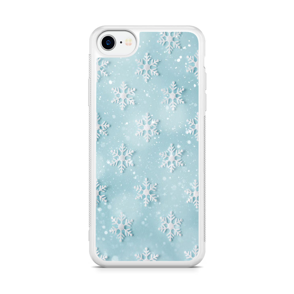 Snowflakes Pattern iPhone SE 3rd Gen 2022 Case
