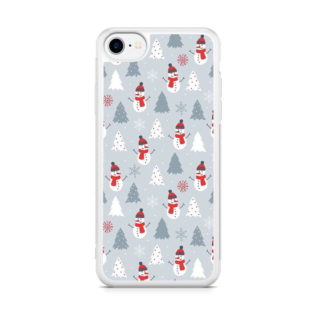 Snowmans Pattern iPhone SE 3rd Gen 2022 Case