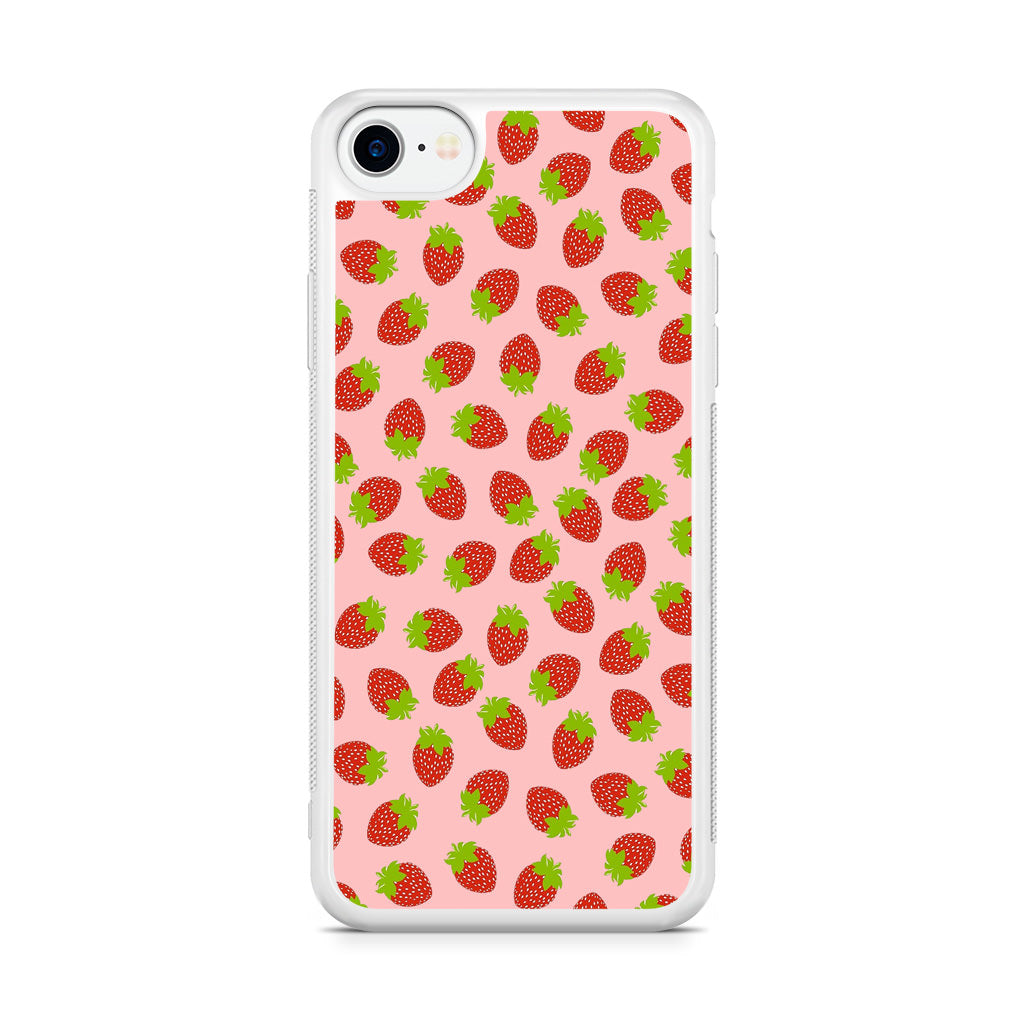 Strawberries Pattern iPhone SE 3rd Gen 2022 Case