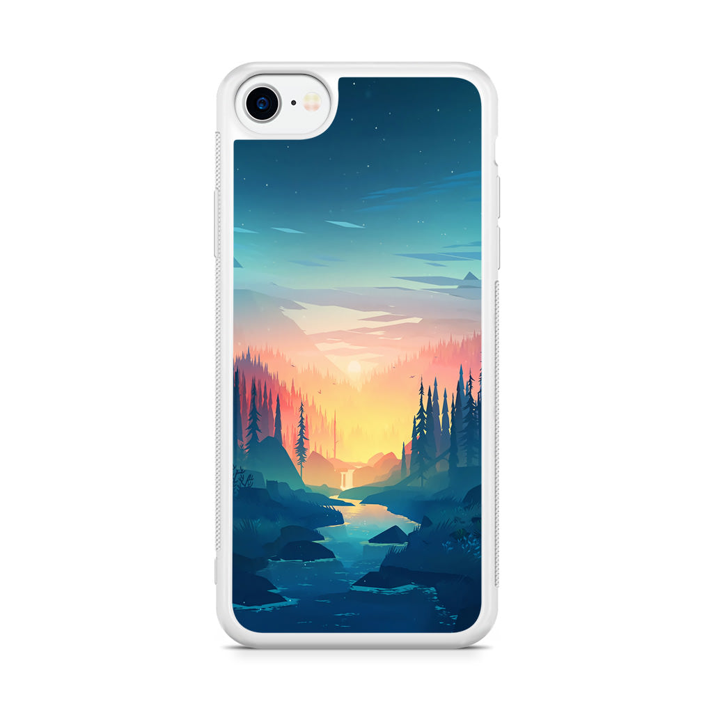 Sunset at The River iPhone SE 3rd Gen 2022 Case