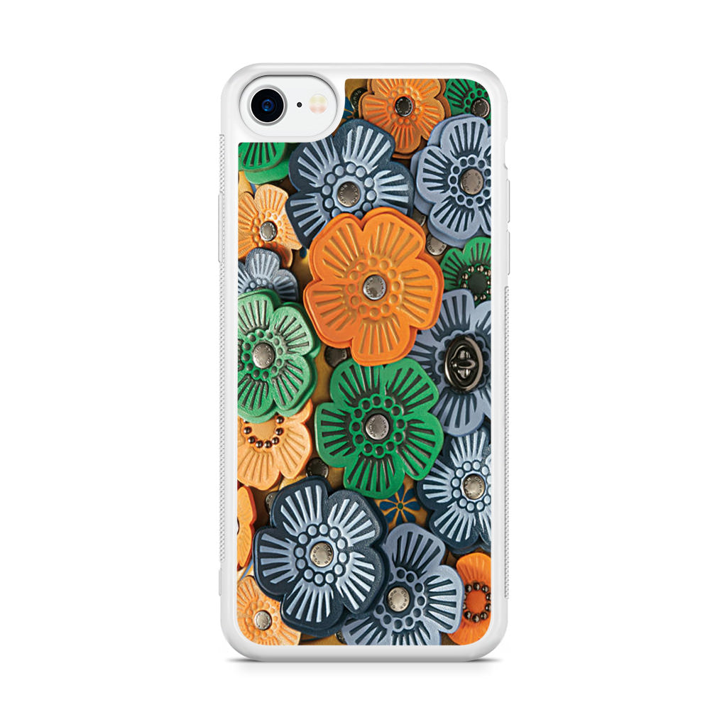 Tea Rose Applique iPhone SE 3rd Gen 2022 Case