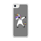 Unicorn Dabbing Grey iPhone SE 3rd Gen 2022 Case