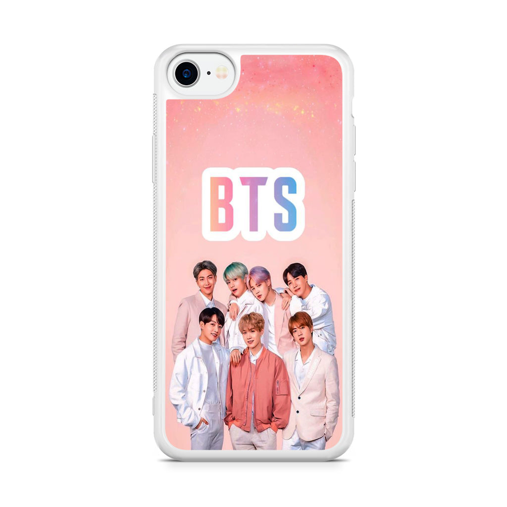 BTS Member in Pink iPhone SE 3rd Gen 2022 Case