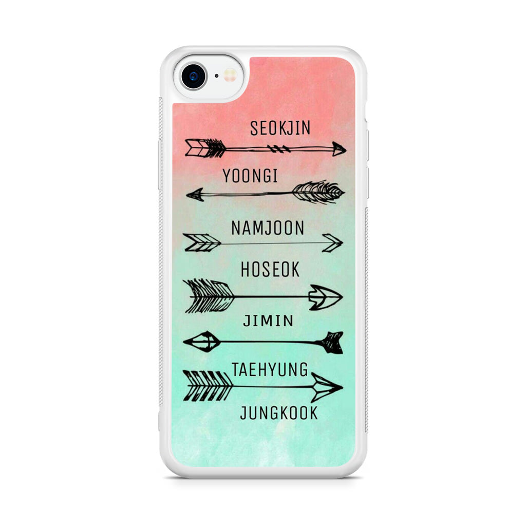 BTS Members Name iPhone SE 3rd Gen 2022 Case