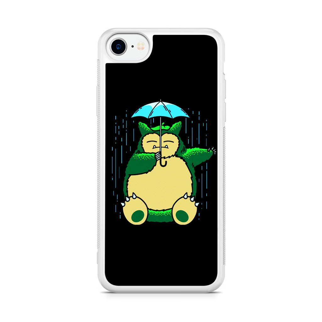 Cute Snorlax Umbrella iPhone SE 3rd Gen 2022 Case