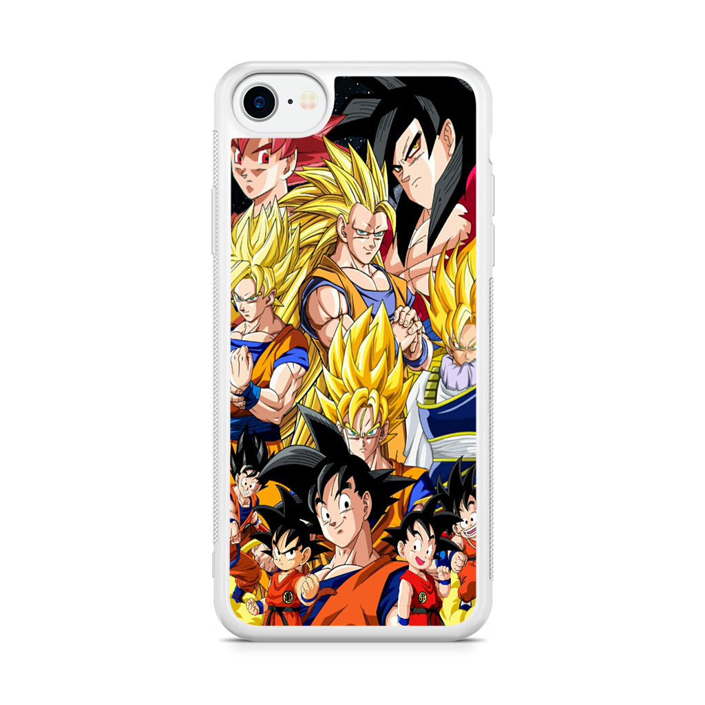 Dragon Ball Z Son Goku Transformation iPhone SE 3rd Gen 2022 Case
