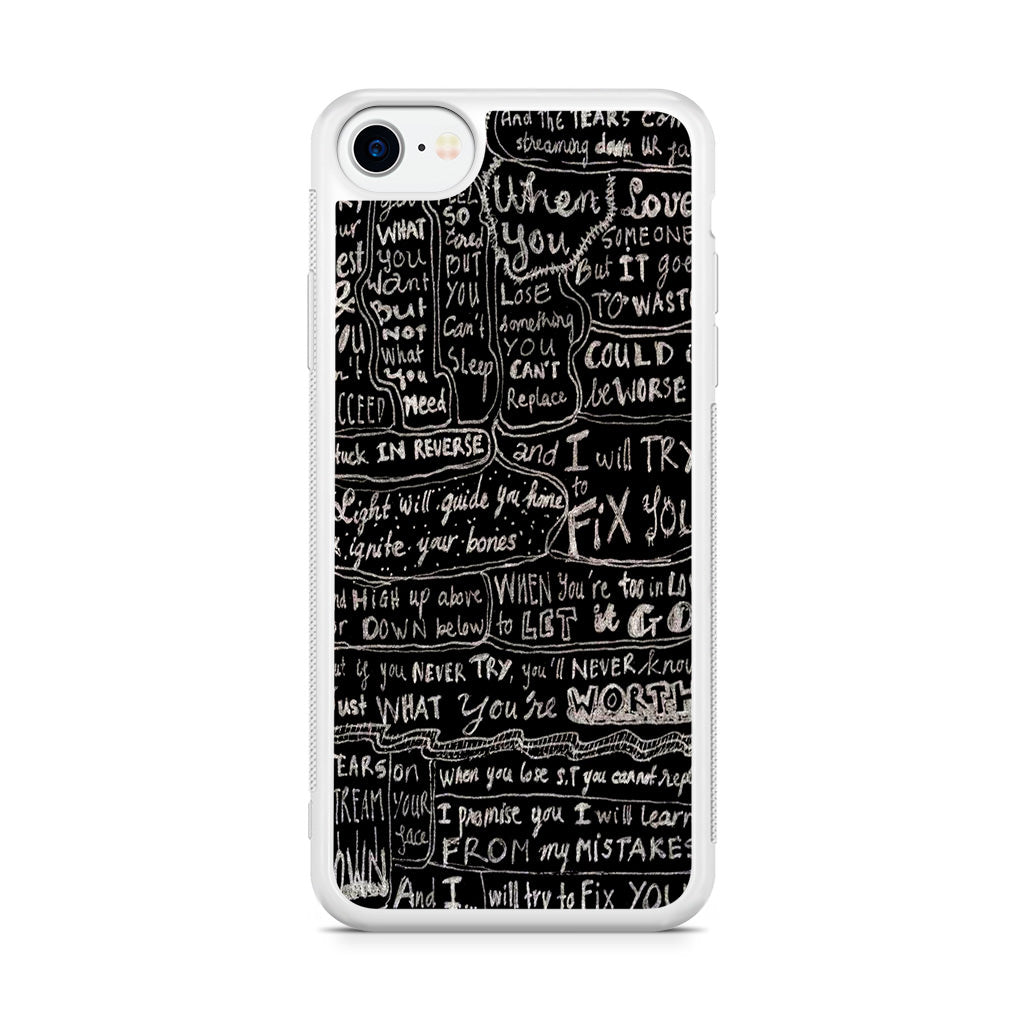Fix You Lyrics iPhone SE 3rd Gen 2022 Case