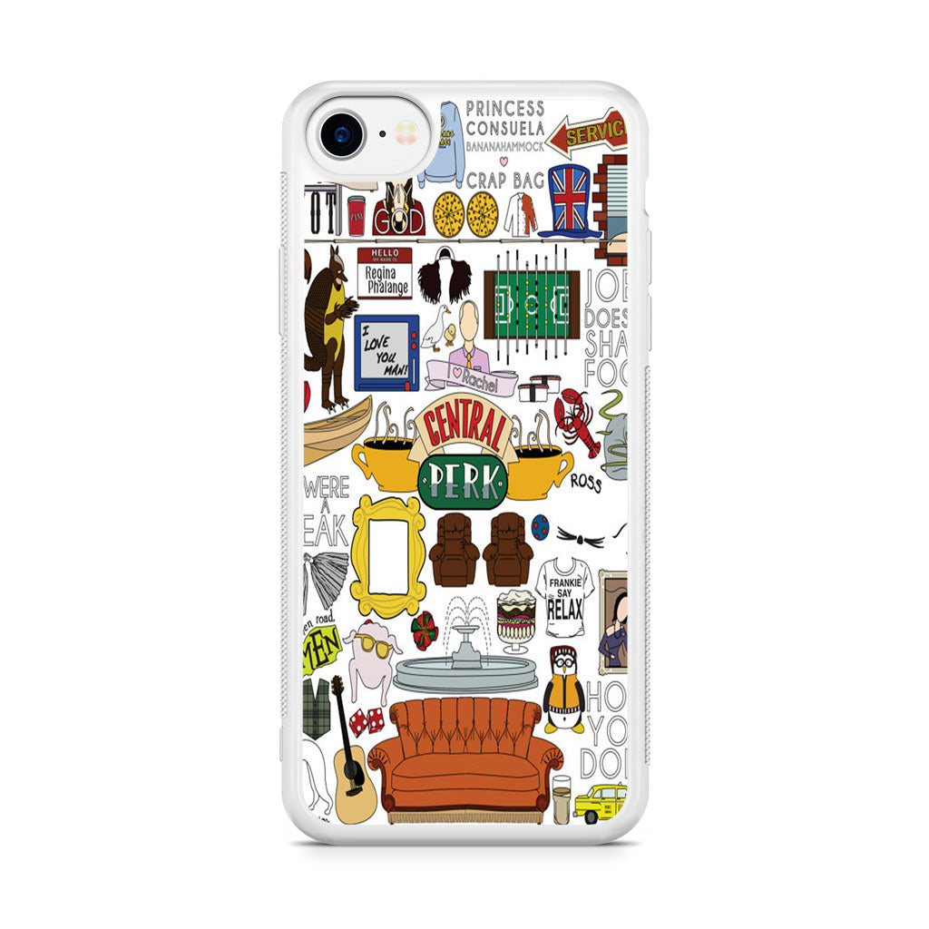Friends TV Show Central Perk Sticker iPhone SE 3rd Gen 2022 Case