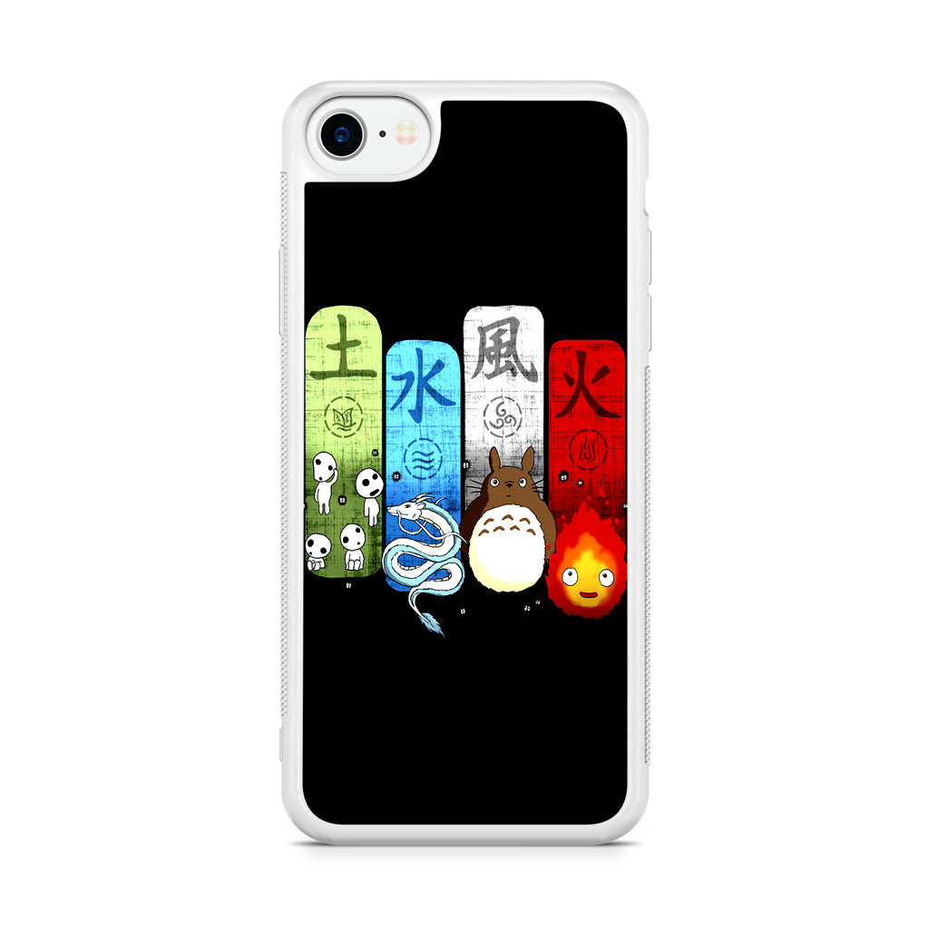 Ghibli Elemental Charms iPhone SE 3rd Gen 2022 Case