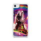 LLama Sloth And Cat Playing Together iPhone SE 3rd Gen 2022 Case