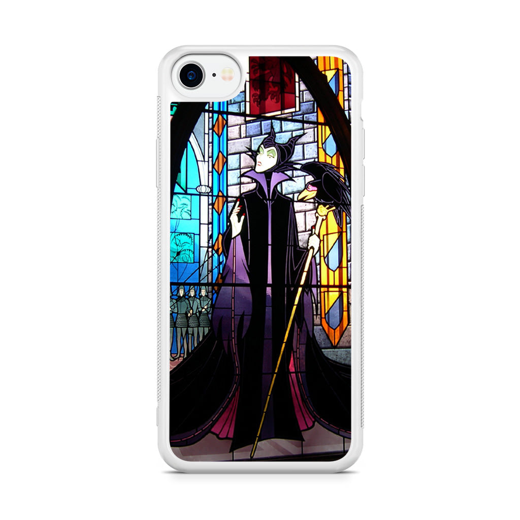 Maleficent Sleeping Beauty Glass Art iPhone SE 3rd Gen 2022 Case