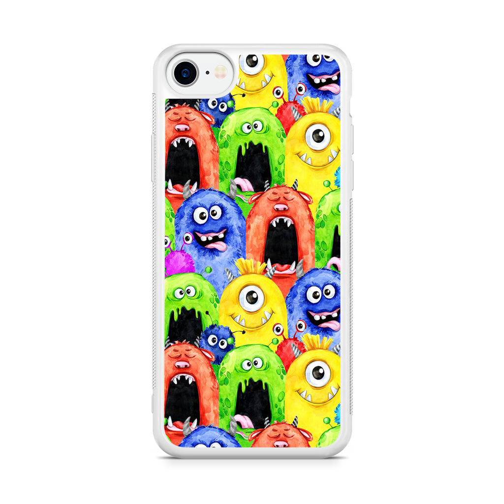 Monster Watercolor Art iPhone SE 3rd Gen 2022 Case