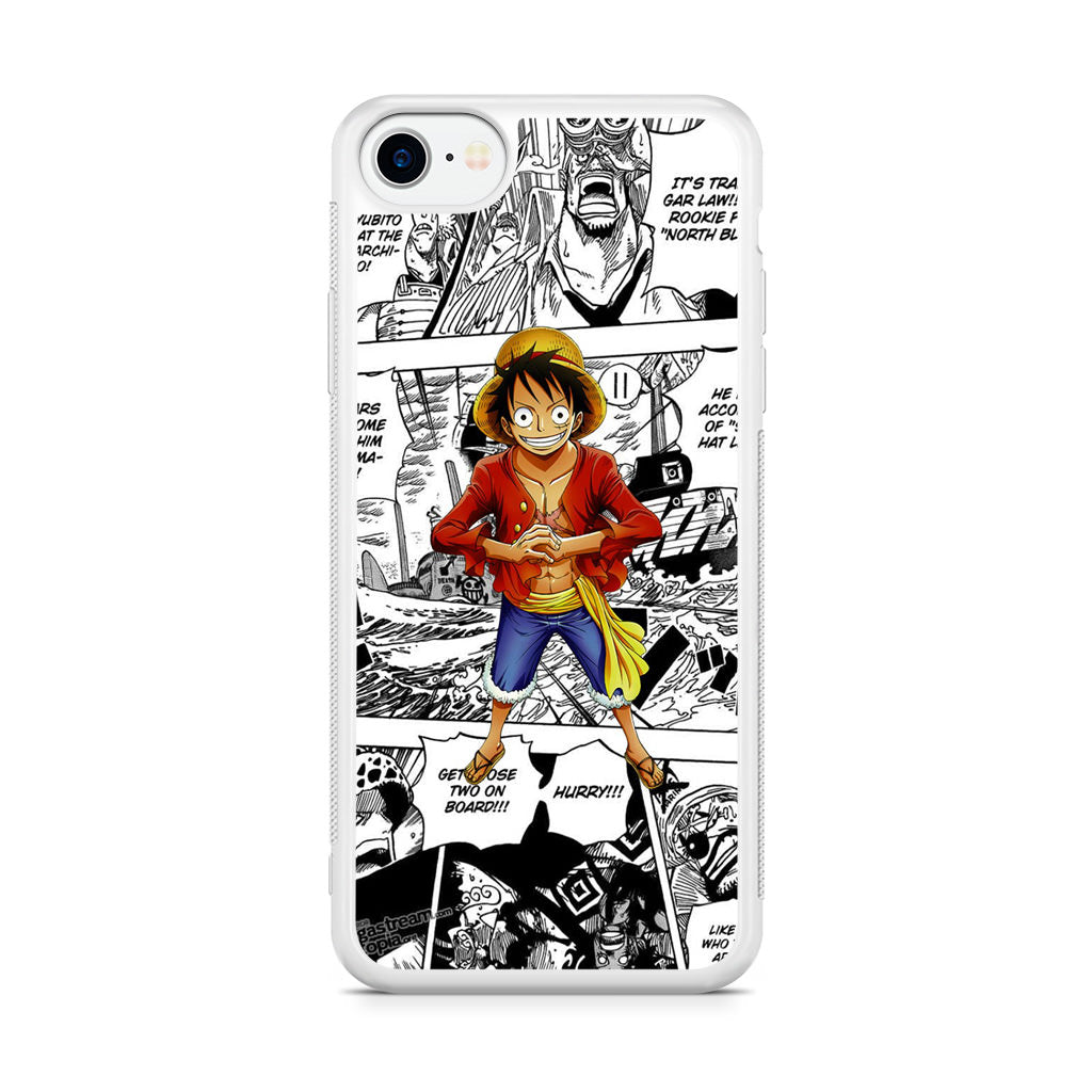 One Piece Luffy Comics iPhone SE 3rd Gen 2022 Case
