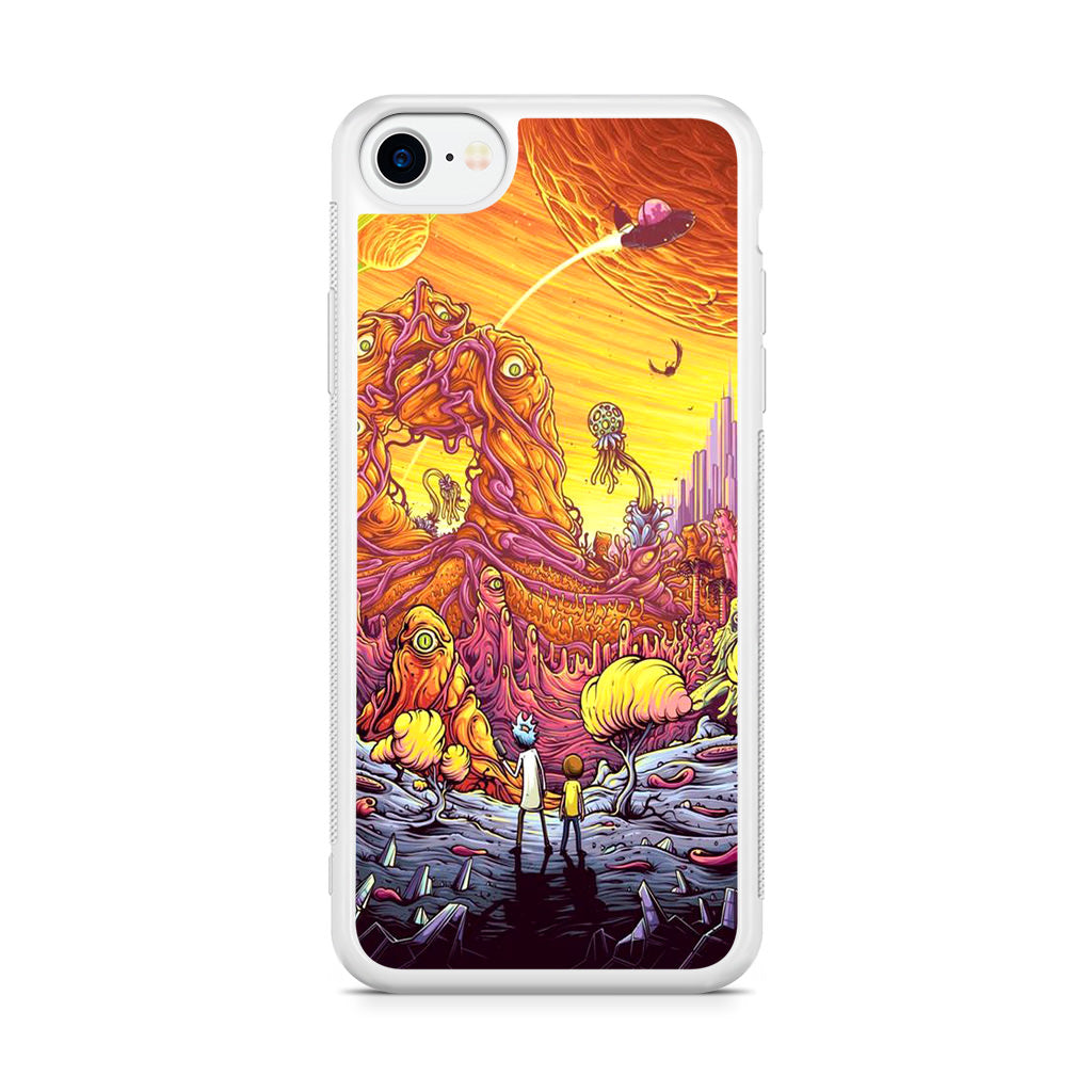 Rick And Morty Alien Planet iPhone SE 3rd Gen 2022 Case