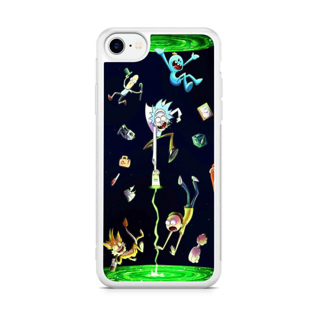 Rick And Morty Portal Fall iPhone SE 3rd Gen 2022 Case