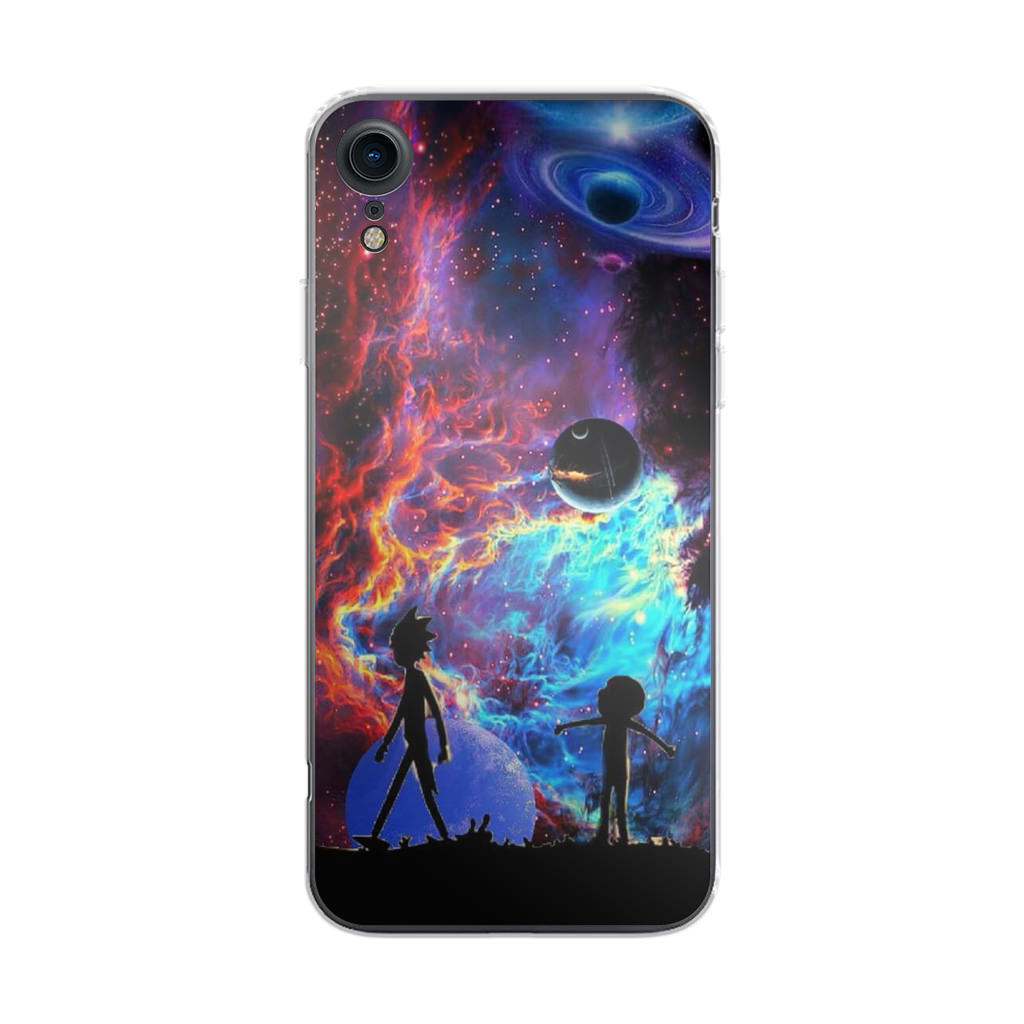 Rick And Morty Flat Galaxy iPhone XR Case