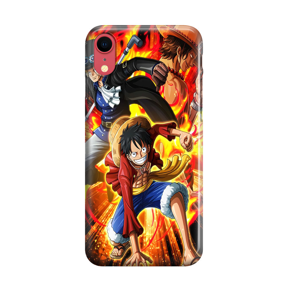 Ace Sabo Luffy Brotherhood iPhone XR Case