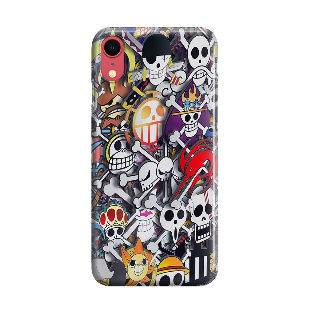 All Pirate Symbols One Piece iPhone XR Case