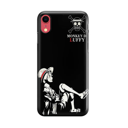 Monkey D Luffy Black And White iPhone XR Case