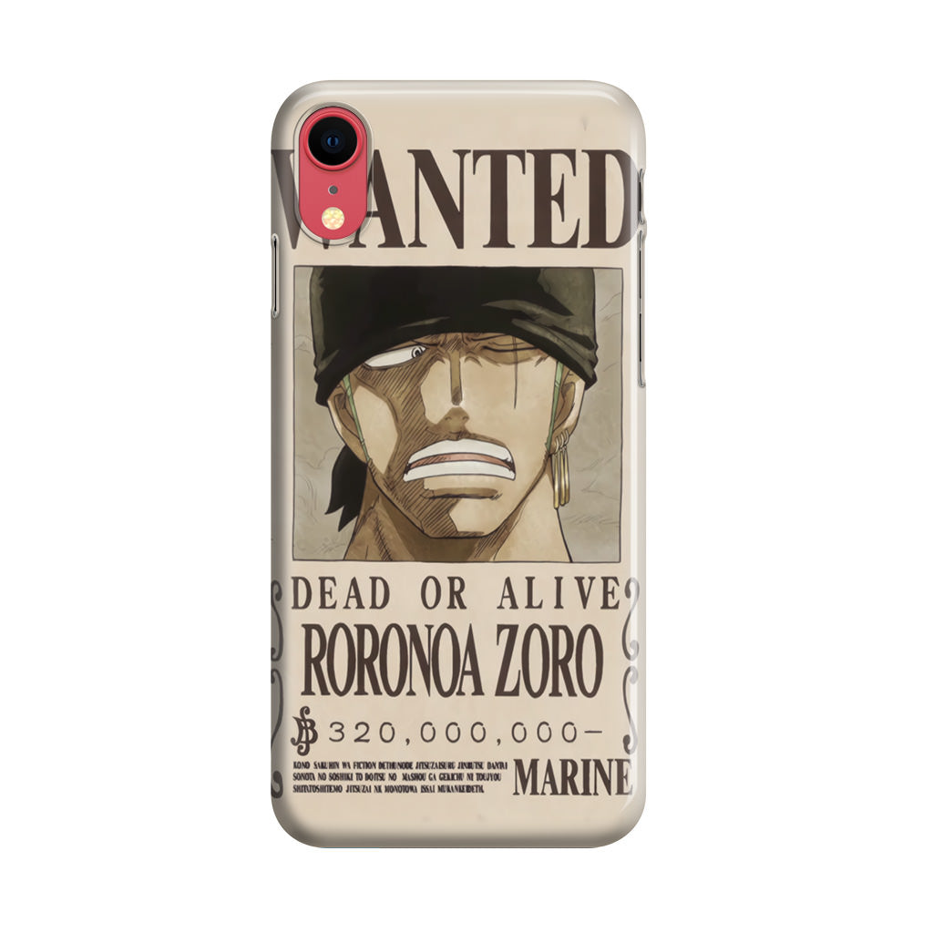 Roronoa Zoro Bounty iPhone XR Case