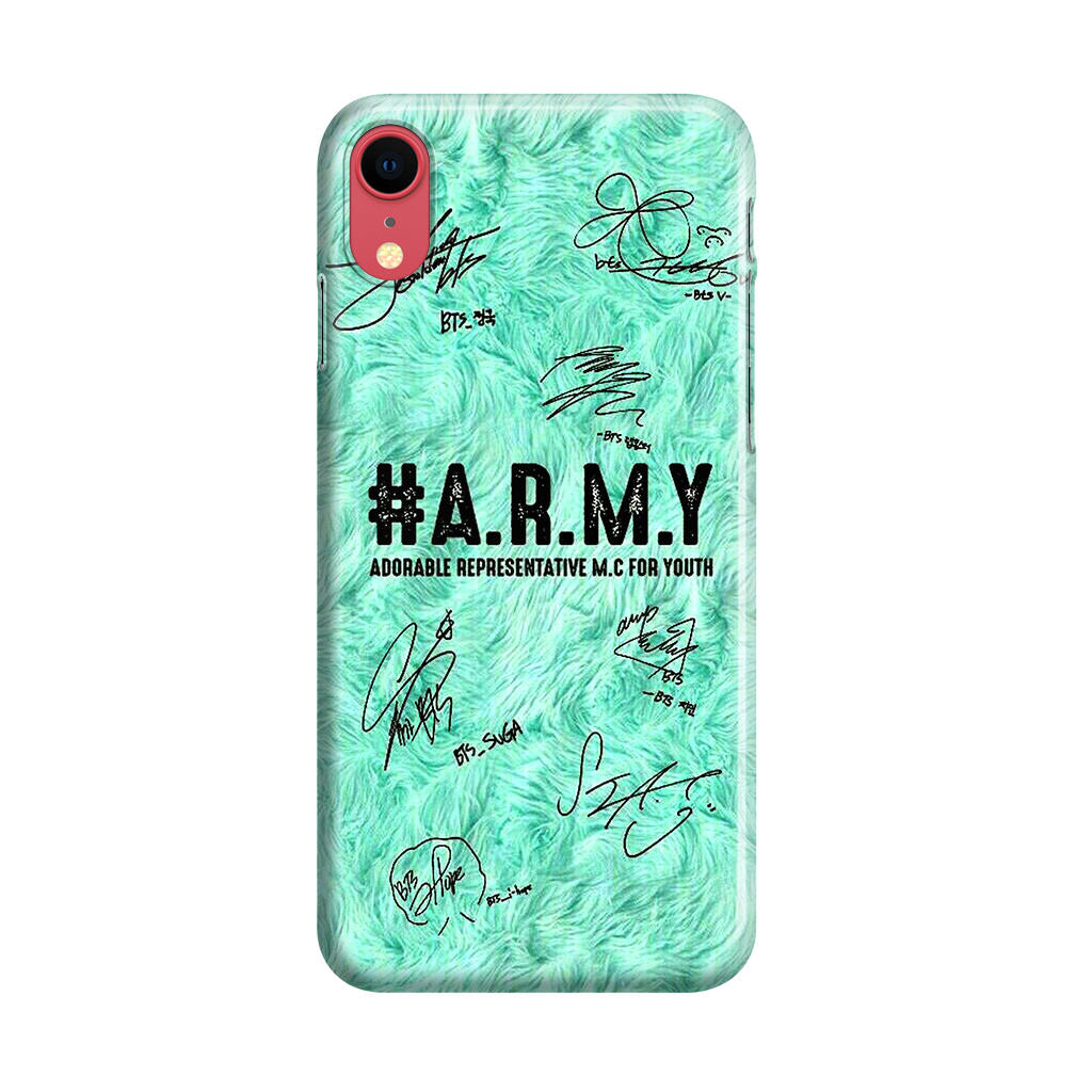 BTS Army Signature iPhone XR Case