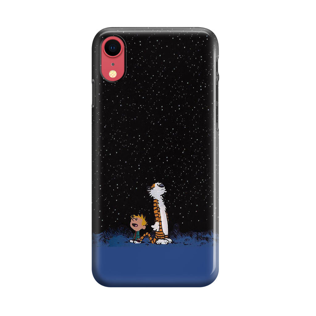 Calvin and Hobbes Space iPhone XR Case