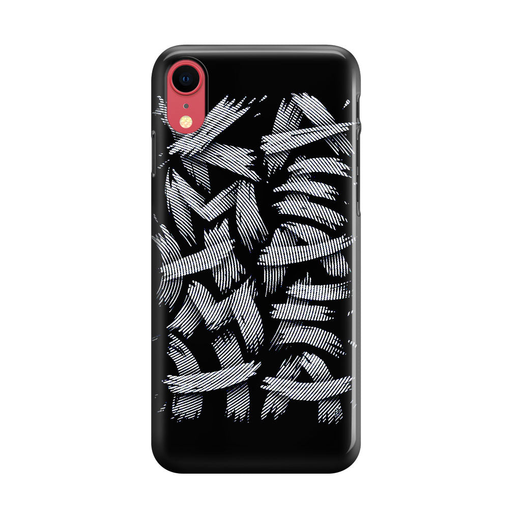 Dragon Ball Kamehameha Font Art iPhone XR Case