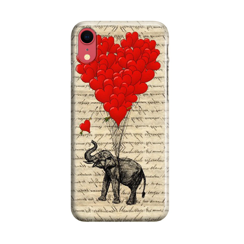 Elephant And Heart iPhone XR Case