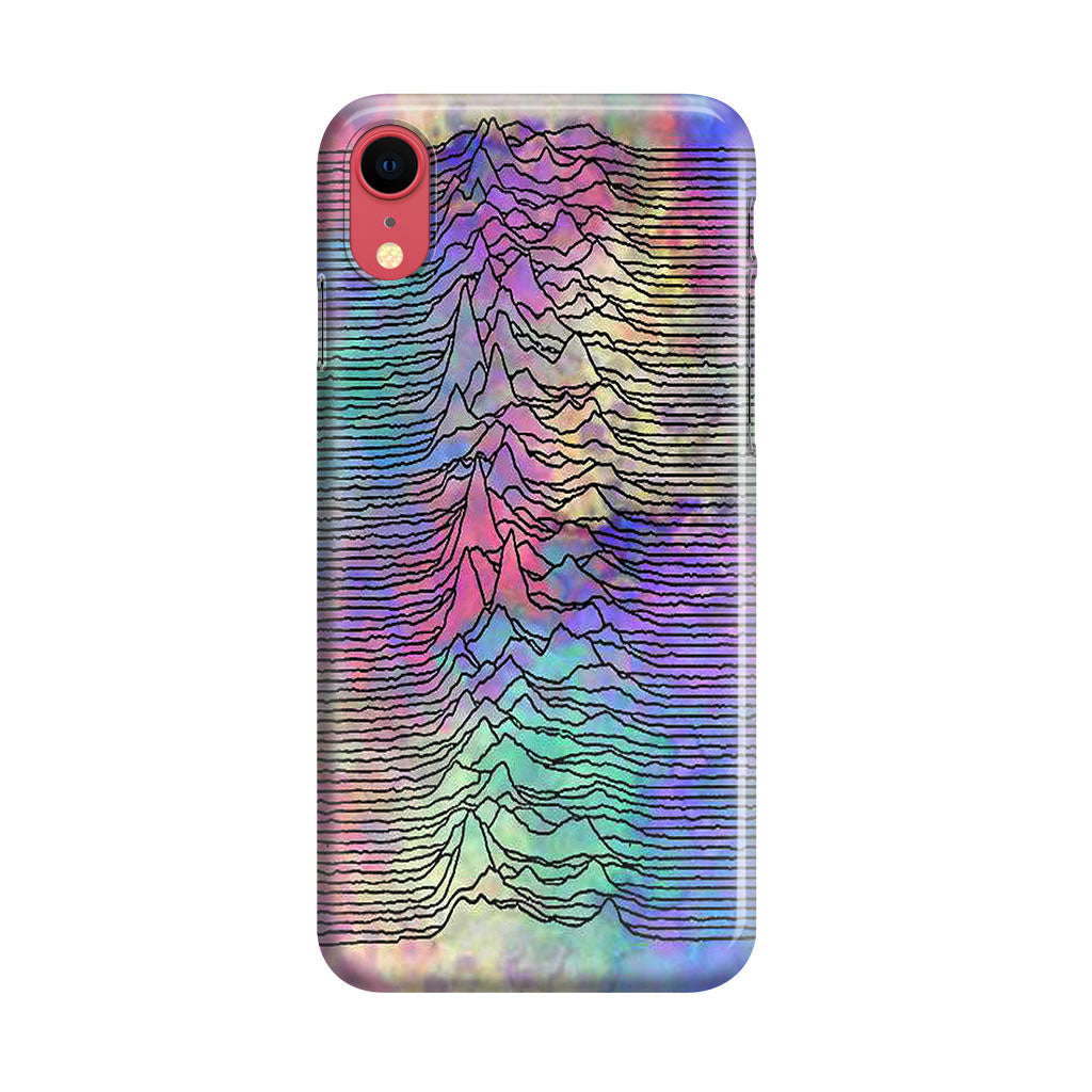 Joy Division Unknown Pleasures Colorful iPhone XR Case