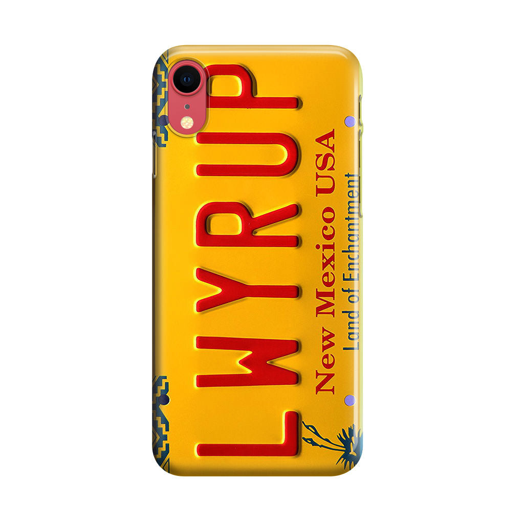 LWYRUP License Plate iPhone XR Case